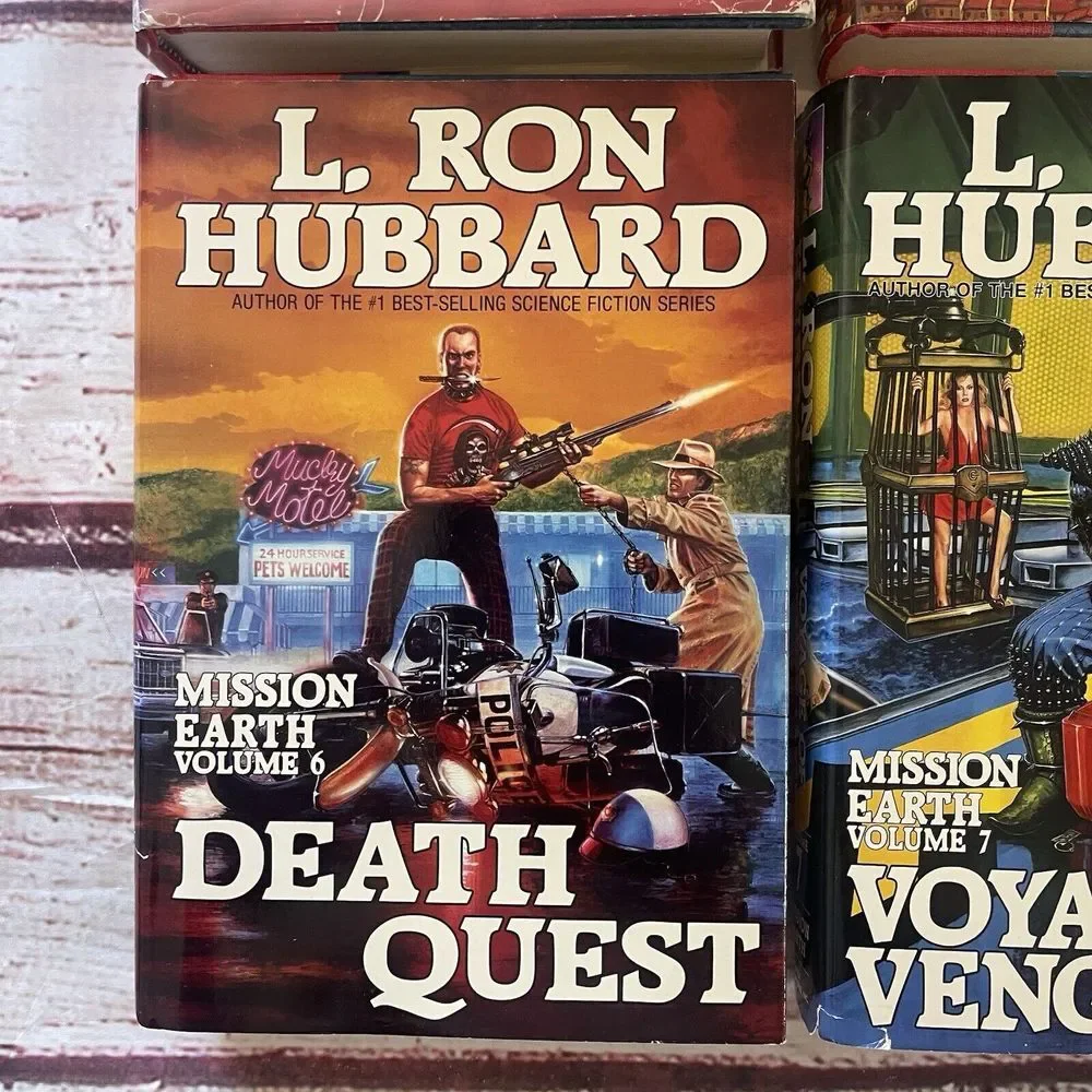 L. Ron Hubbard Mission Earth #1 #2 #6 #7 Hardcover First‎ Edition